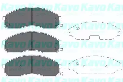 Комплект тормозных колодок, дисковый тормоз KAVO PARTS купить