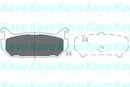 Комплект тормозных колодок, дисковый тормоз KAVO PARTS купить