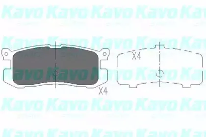 Комплект тормозных колодок, дисковый тормоз KAVO PARTS купить