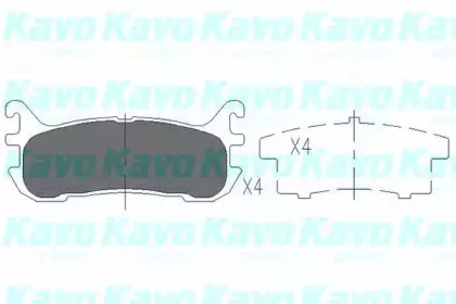 Комплект тормозных колодок, дисковый тормоз KAVO PARTS купить