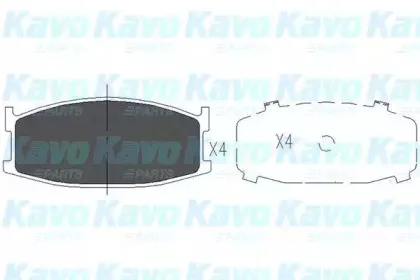 Комплект тормозных колодок, дисковый тормоз KAVO PARTS купить
