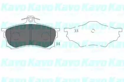 Комплект тормозных колодок, дисковый тормоз KAVO PARTS купить