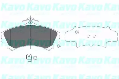 Комплект тормозных колодок, дисковый тормоз KAVO PARTS купить
