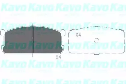 Комплект тормозных колодок, дисковый тормоз KAVO PARTS купить