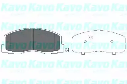 Комплект тормозных колодок, дисковый тормоз KAVO PARTS купить