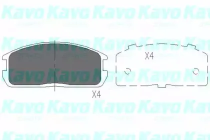Комплект тормозных колодок, дисковый тормоз KAVO PARTS купить