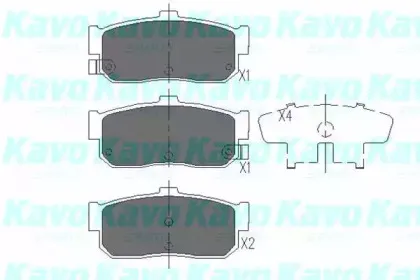 Комплект тормозных колодок, дисковый тормоз KAVO PARTS купить