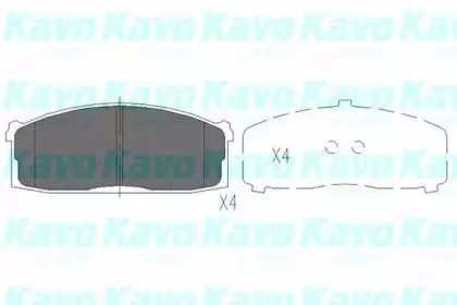 Комплект тормозных колодок, дисковый тормоз KAVO PARTS купить
