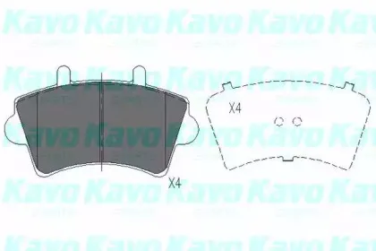 Комплект тормозных колодок, дисковый тормоз KAVO PARTS купить