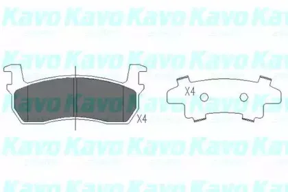 Комплект тормозных колодок, дисковый тормоз KAVO PARTS купить