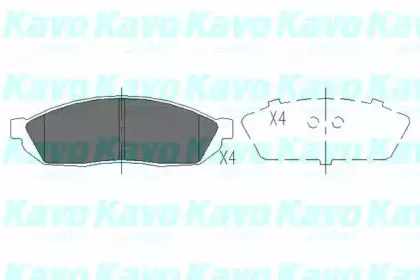 Комплект тормозных колодок, дисковый тормоз KAVO PARTS купить