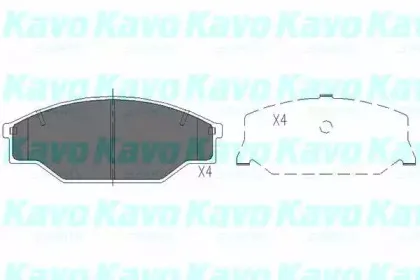Комплект тормозных колодок, дисковый тормоз KAVO PARTS купить