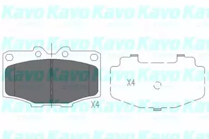 Комплект тормозных колодок, дисковый тормоз KAVO PARTS купить