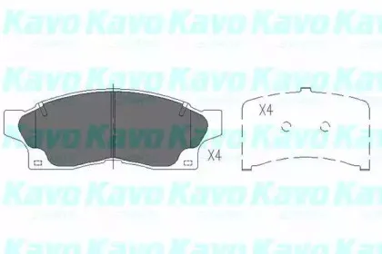 Комплект тормозных колодок, дисковый тормоз KAVO PARTS купить