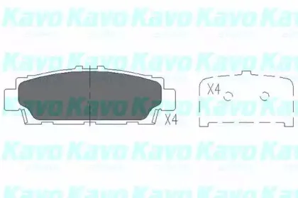 Комплект тормозных колодок, дисковый тормоз KAVO PARTS купить