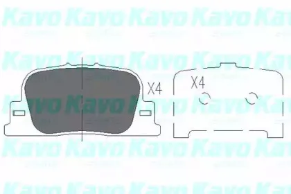 Комплект тормозных колодок, дисковый тормоз KAVO PARTS купить