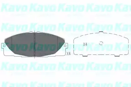 Комплект тормозных колодок, дисковый тормоз KAVO PARTS купить