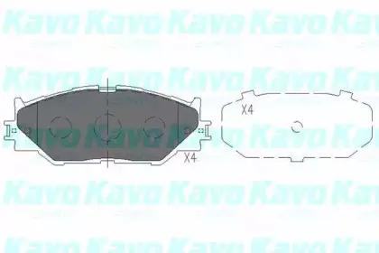 Комплект тормозных колодок, дисковый тормоз KAVO PARTS купить