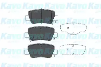 Комплект тормозных колодок, дисковый тормоз KAVO PARTS купить
