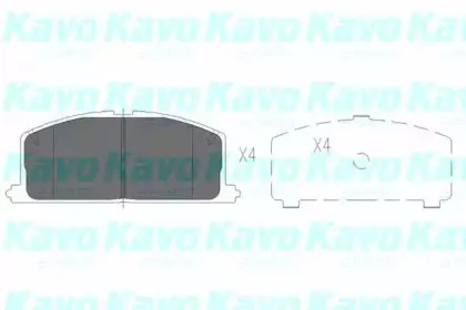 Комплект тормозных колодок, дисковый тормоз KAVO PARTS купить
