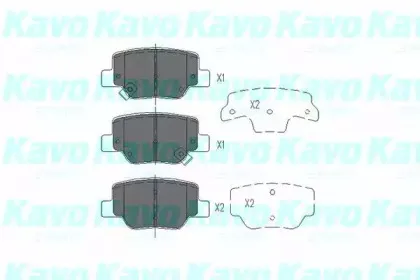 Комплект тормозных колодок, дисковый тормоз KAVO PARTS купить