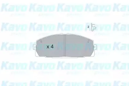 Комплект тормозных колодок, дисковый тормоз KAVO PARTS купить
