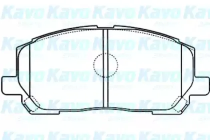 Комплект тормозных колодок, дисковый тормоз KAVO PARTS купить