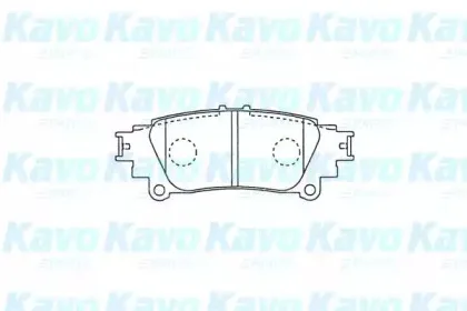 Комплект тормозных колодок, дисковый тормоз KAVO PARTS купить