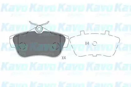 Комплект тормозных колодок, дисковый тормоз KAVO PARTS купить