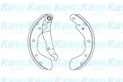 Комплект тормозных колодок KAVO PARTS купить