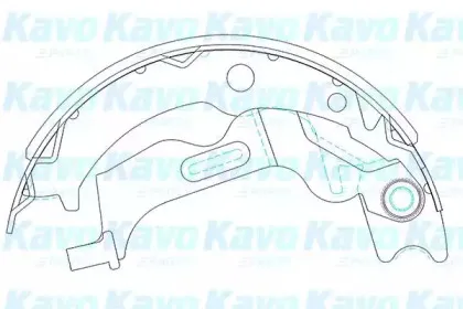Комплект тормозных колодок KAVO PARTS купить