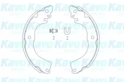 Комплект тормозных колодок KAVO PARTS купить
