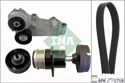 Поликлиновой ременный комплект INA купить