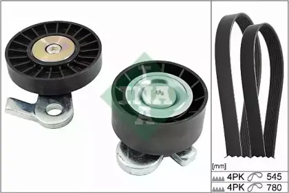 Поликлиновой ременный комплект INA купить