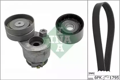 Роликовий модуль натягувача ременя (ролик, ремінь) INA купить