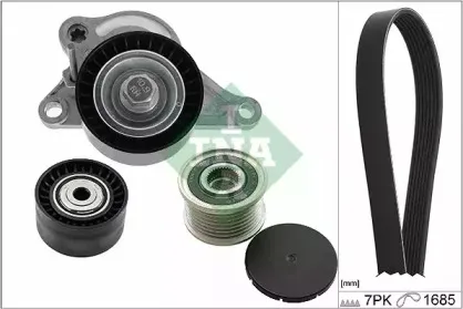 Поликлиновой ременный комплект INA купить