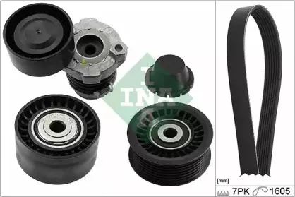 Роликовий модуль натягувача ременя (ролик, ремінь) INA купить
