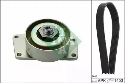 Поликлиновой ременный комплект INA купить