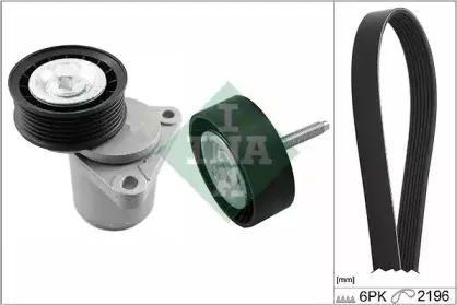 Поликлиновой ременный комплект INA купить