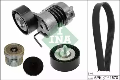 Поликлиновой ременный комплект INA купить