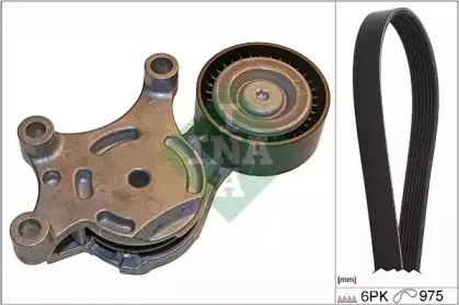 Роликовий модуль натягувача ременя (ролик, ремінь) INA купить
