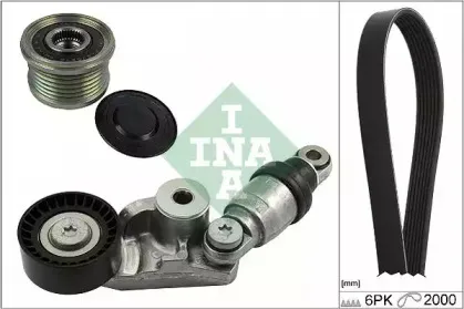 Поликлиновой ременный комплект INA купить