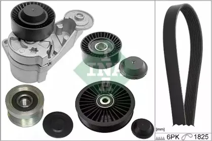 Поликлиновой ременный комплект INA купить