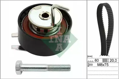 Роликовий модуль натягувача ременя (ролик, ремінь) INA купить