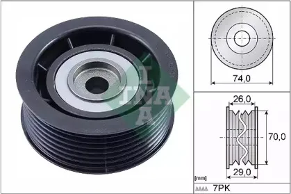 Паразитный / ведущий ролик, поликлиновой ремень INA купить