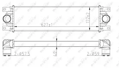 Радіатор наддуву NRF купить