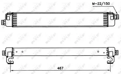 масляный радиатор, двигательное масло NRF купить