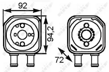 31179 NRF Радіатор оливний VW Golf IV 1.9TDI (теплообмінник) NRF купить