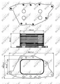 31287 NRF Масляний Радіатор NRF купить