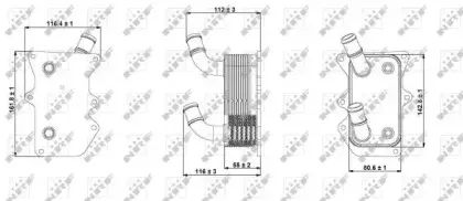 масляный радиатор, двигательное масло NRF купить